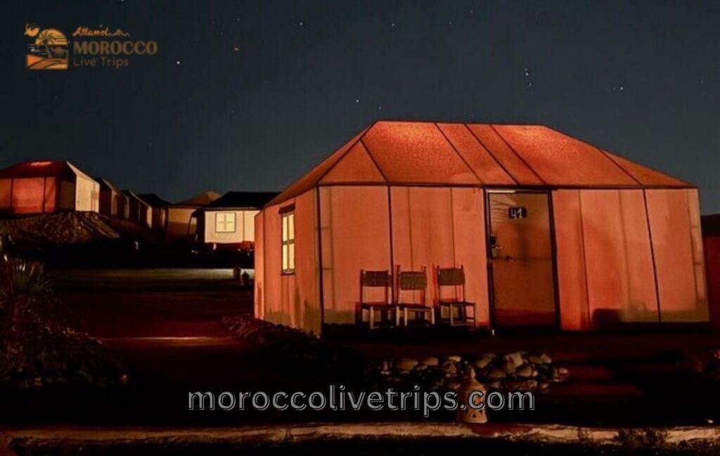 Luxury Desert Camp Morocco in night 2026