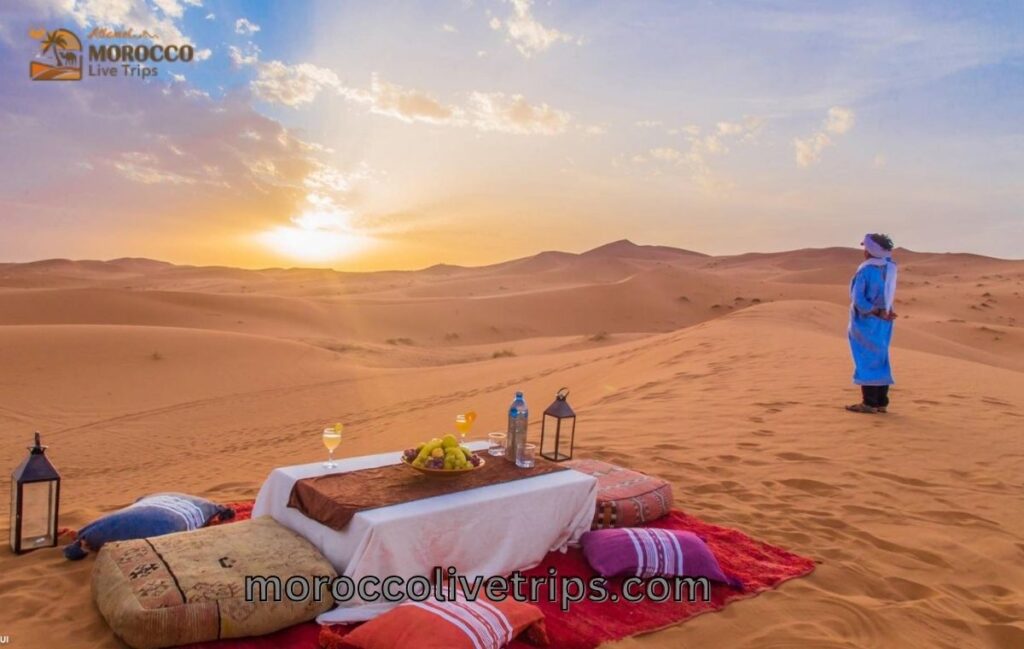 sun set view at morocco tours