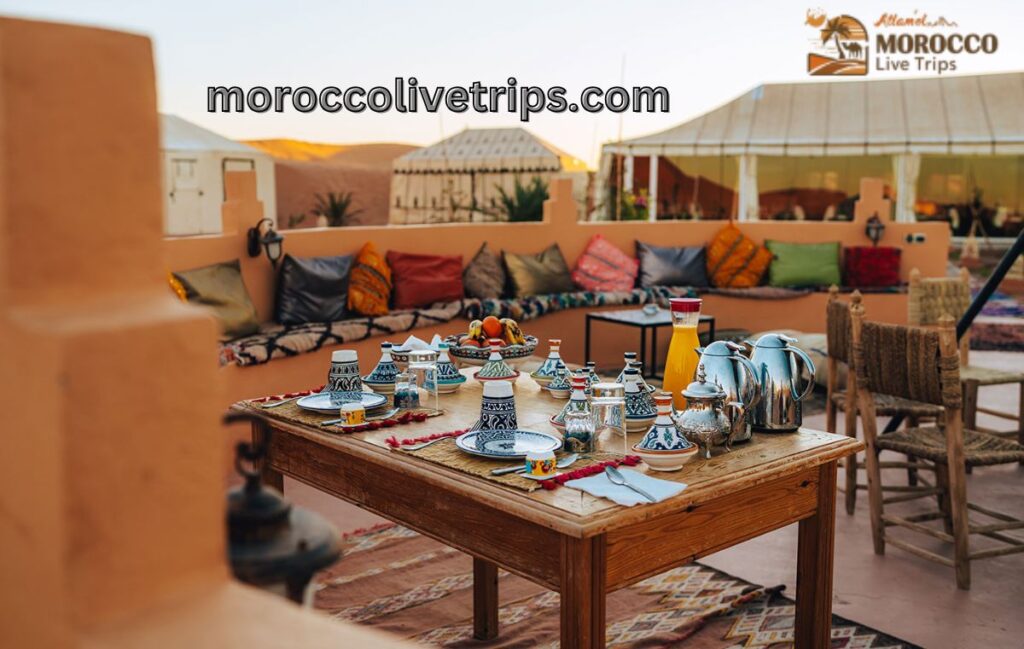 luxury Berber desert camp overnight stay Sahara Desert Merzouga Morocco
