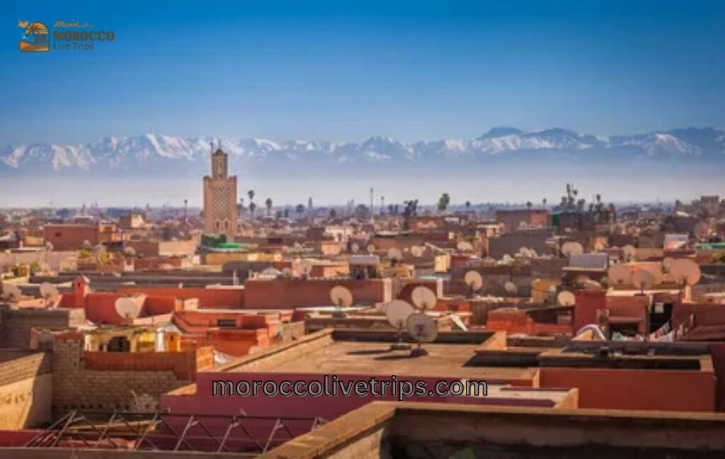 wonderful view of marrakech city