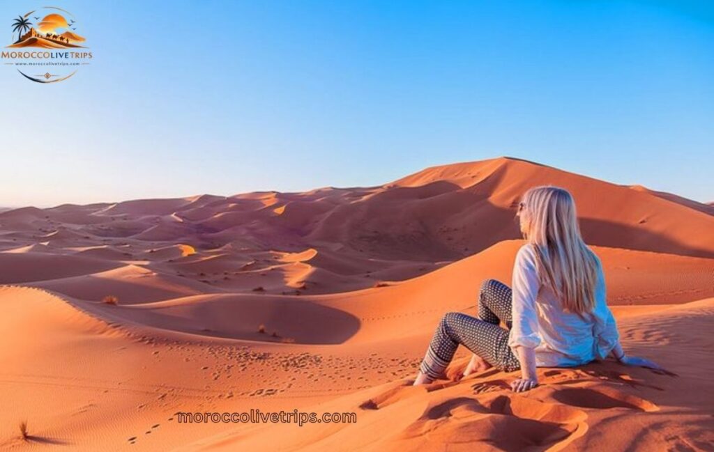 Best Morocco tour company for Americans leading desert expedition at Erg Chebbi dunes
