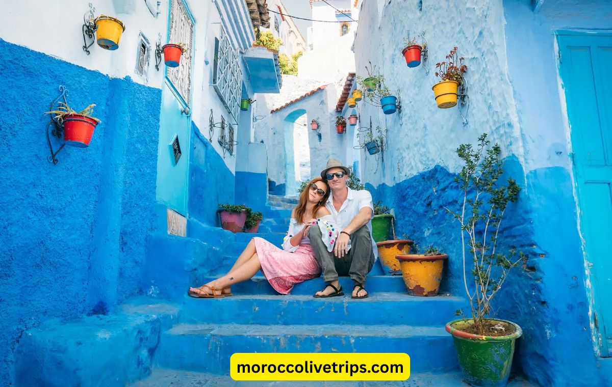 Chefchaouen blue pearl city Morocco Rif Mountains