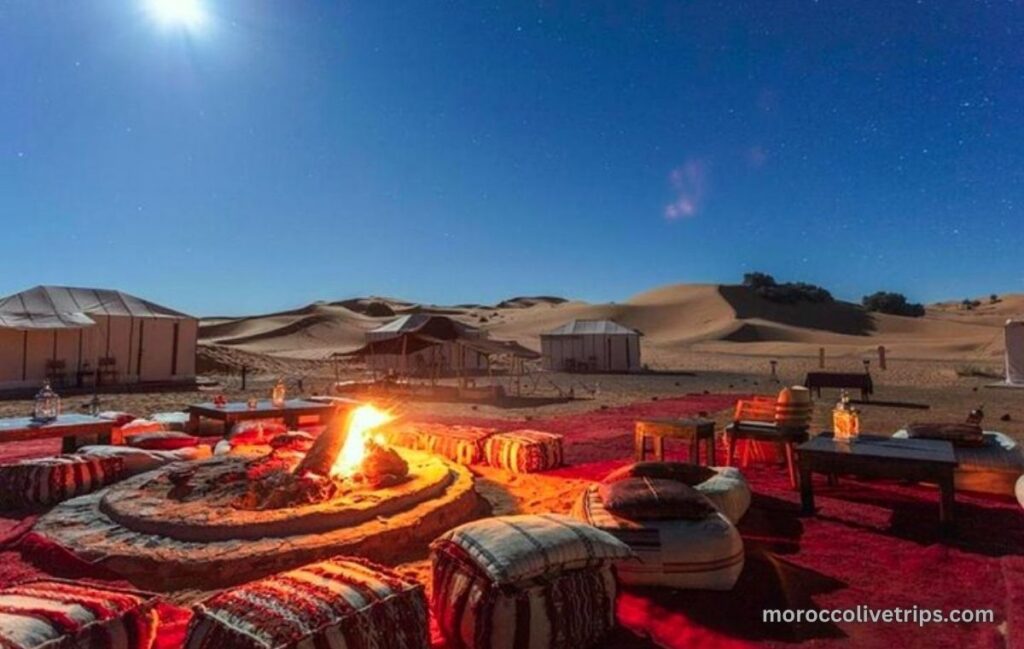 luxury sahara desert camp morocco private tour from uk merzouga sunset