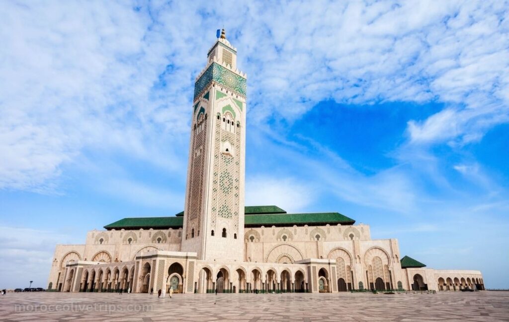 Hassan II Mosque Casablanca Morocco Atlantic Ocean